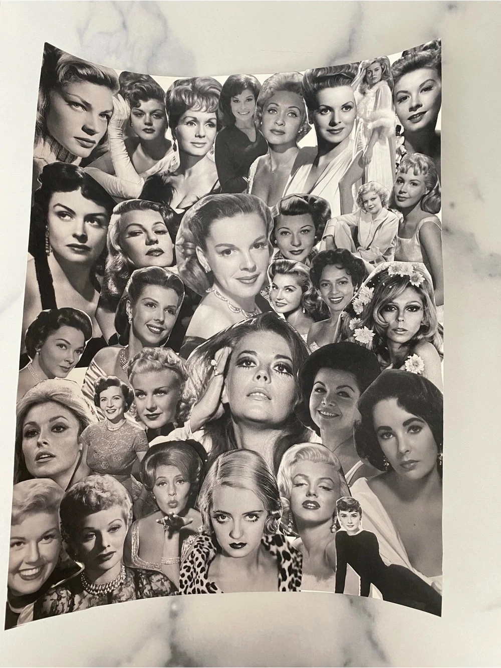 Old Hollywood Classic Lady Soy Wax Candle and Collage Gift Set
